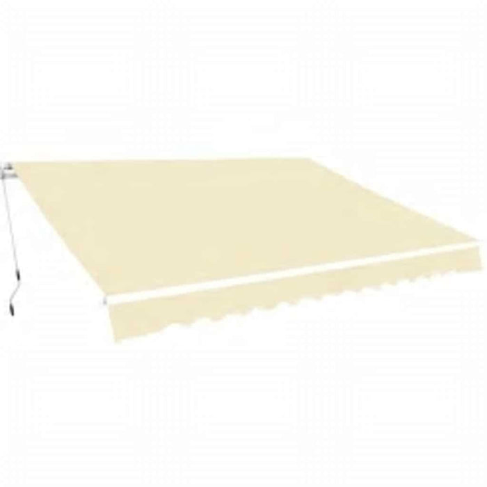 Copertină pliabilă acționată manual, crem, 600 cm - WALTI WALTI