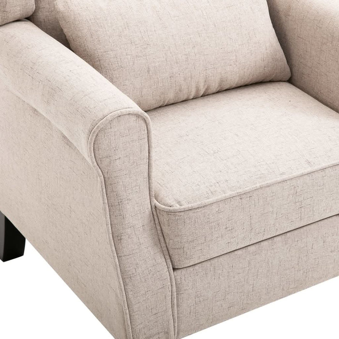 Fotoliu, bej, material textil - WALTI WALTI