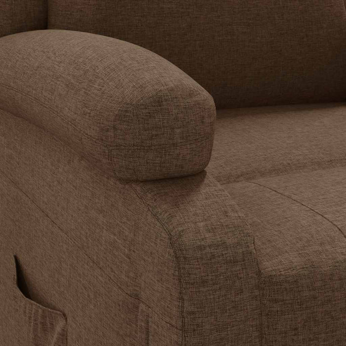 Fotoliu rabatabil, maro, material textil WALTI