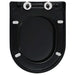 Capac WC cu închidere silențioasă, eliberare rapidă, negru - WALTI WALTI