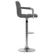 Scaun de bar, gri deschis, material textil - WALTI WALTI