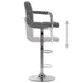 Scaun de bar, gri deschis, material textil - WALTI WALTI