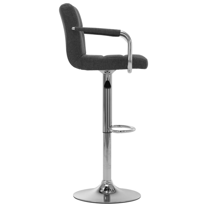 Scaun de bar, gri închis, material textil WALTI