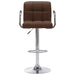 Scaun de bar, maro, material textil - WALTI WALTI
