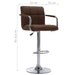 Scaun de bar, maro, material textil - WALTI WALTI