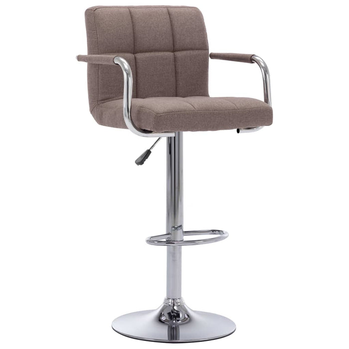 283418 vidaXL Bar Stool Taupe Fabric - WALTI WALTI