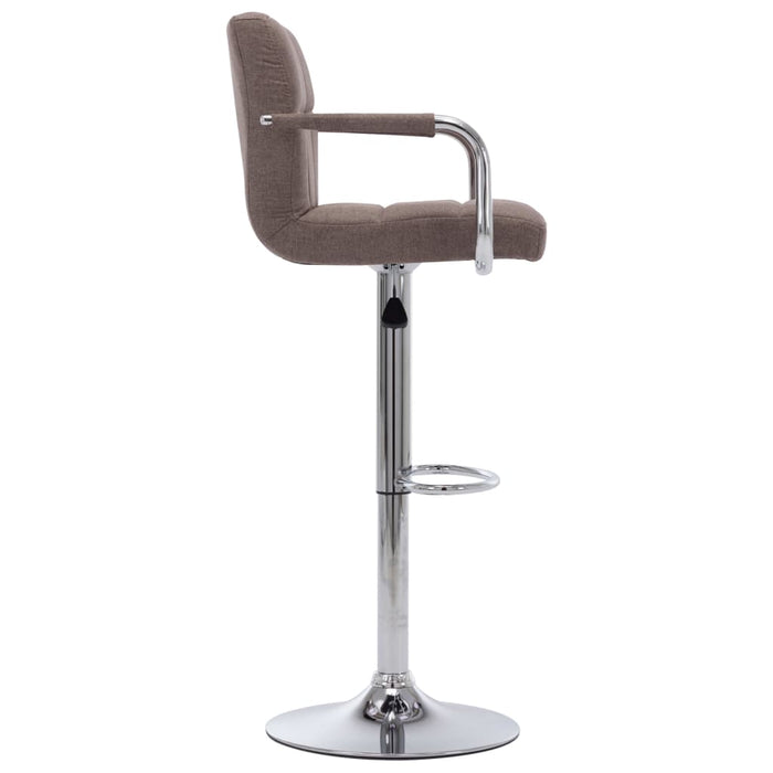 283418 vidaXL Bar Stool Taupe Fabric - WALTI WALTI