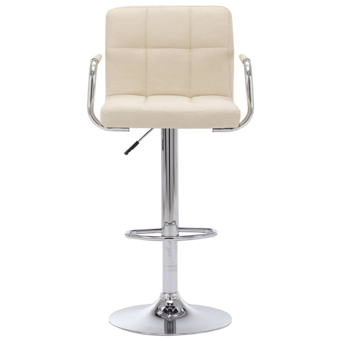 Scaune de bar, 2 buc., crem, material textil - WALTI WALTI