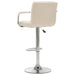 Scaune de bar, 2 buc., crem, material textil - WALTI WALTI