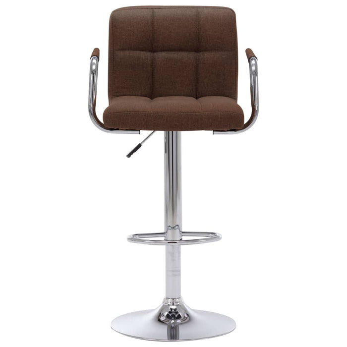 Scaune de bar, 2 buc., maro, material textil WALTI