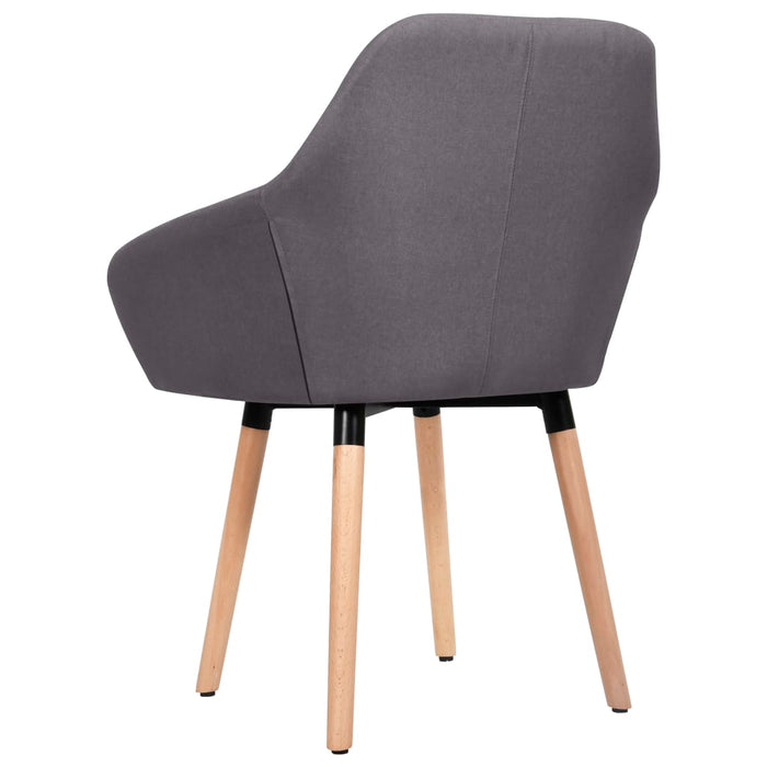 Scaune de bucătărie, 2 buc., gri închis, material textil - WALTI WALTI