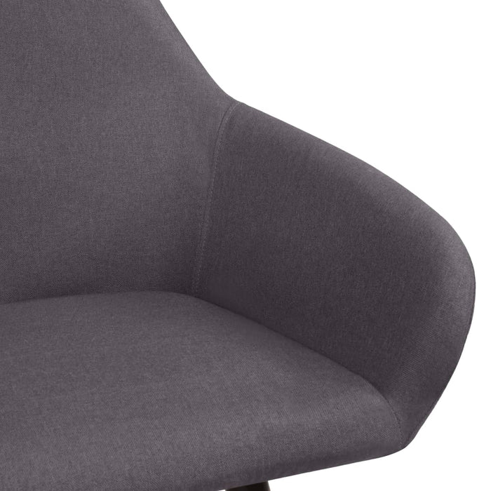 Scaune de bucătărie, 2 buc., gri închis, material textil - WALTI WALTI