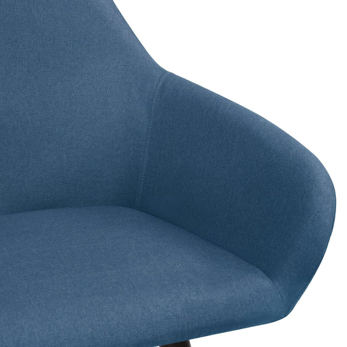 Scaune de bucătărie, 2 buc., albastru, textil WALTI