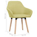 Scaune de bucătărie, 2 buc., verde, material textil - WALTI WALTI