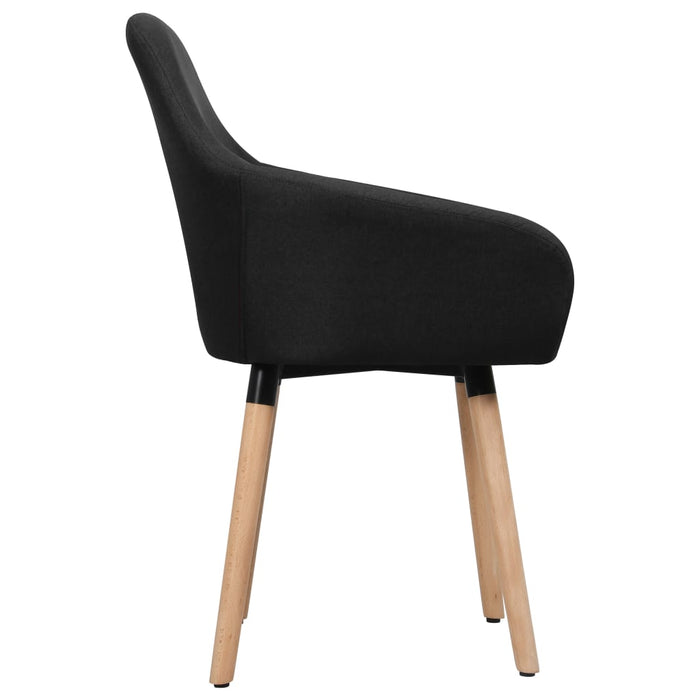Scaune de bucătărie, 2 buc. negru, textil - WALTI WALTI