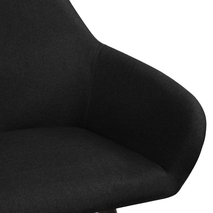Scaune de bucătărie, 2 buc. negru, textil - WALTI WALTI
