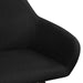 Scaune de bucătărie, 2 buc. negru, textil - WALTI WALTI