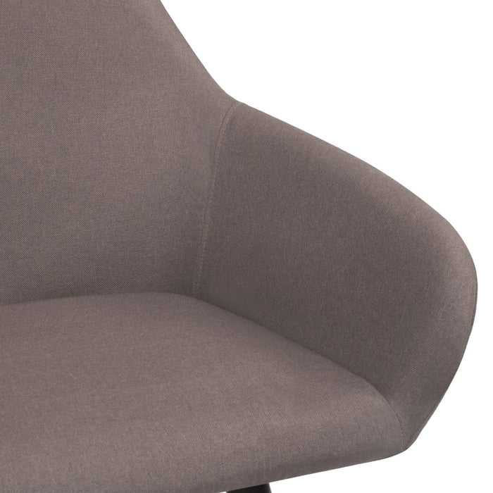 Scaune de bucătărie, 2 buc., gri taupe, material textil WALTI
