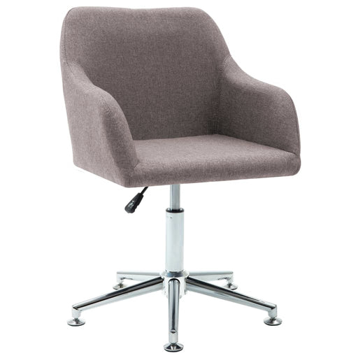 Scaun de sufragerie pivotant, gri taupe, material textil - WALTI WALTI