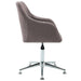Scaun de sufragerie pivotant, gri taupe, material textil - WALTI WALTI