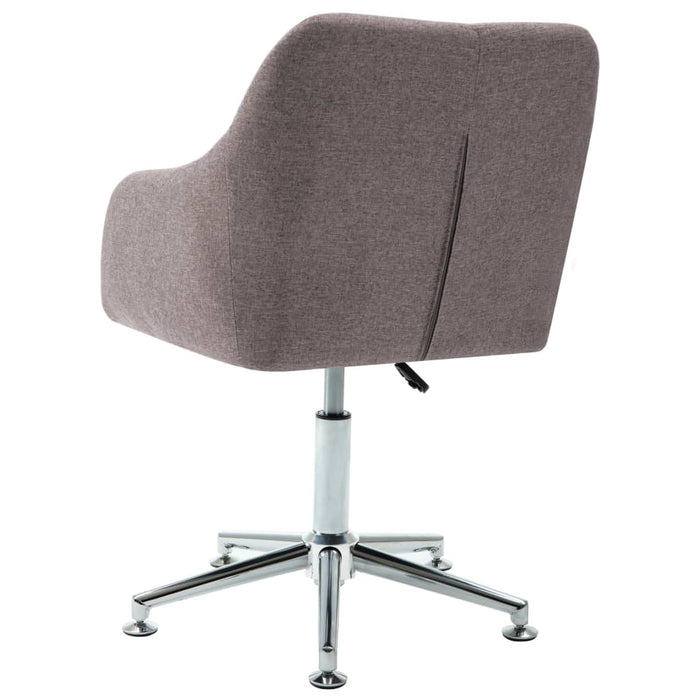 Scaun de sufragerie pivotant, gri taupe, material textil - WALTI WALTI