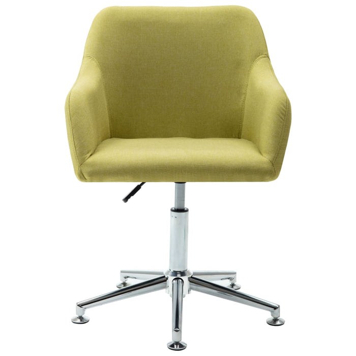 Scaune de bucătărie pivotante, 2 buc., verde, material textil WALTI