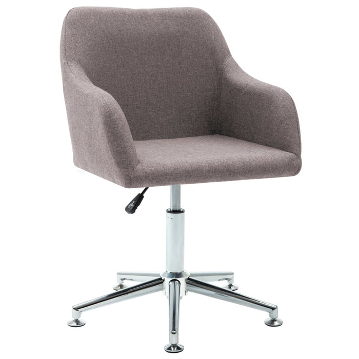 Scaune de bucătărie pivotante, 2 buc., gri taupe, textil WALTI