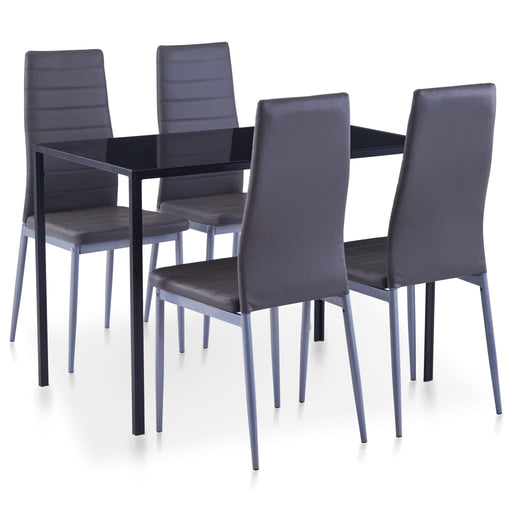 Set mobilier de bucătărie, 5 piese, gri - WALTI WALTI
