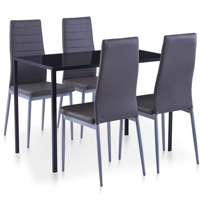 Set mobilier de bucătărie, 5 piese, gri - WALTI WALTI