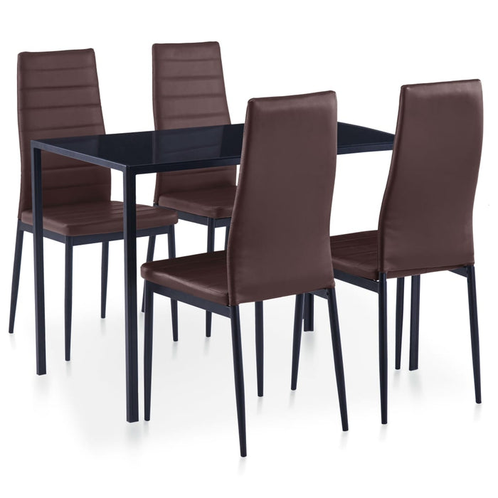 Set mobilier de bucătărie, 5 piese, maro - WALTI WALTI