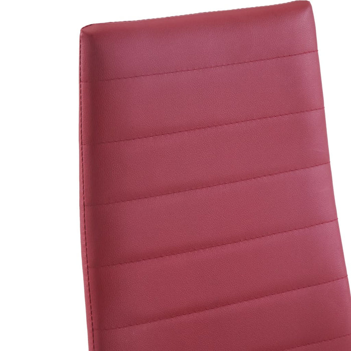 Set mobilier de bucătărie, 5 piese, roșu vin WALTI