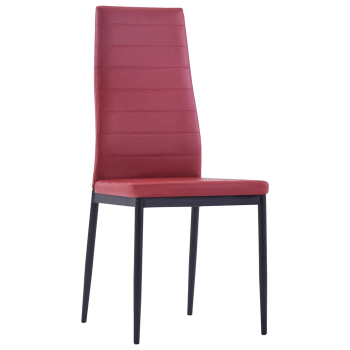Set mobilier de bucătărie, 5 piese, roșu vin WALTI