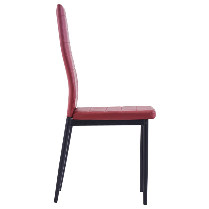Set mobilier de bucătărie, 5 piese, roșu vin WALTI
