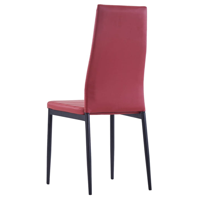 Set mobilier de bucătărie, 5 piese, roșu vin WALTI
