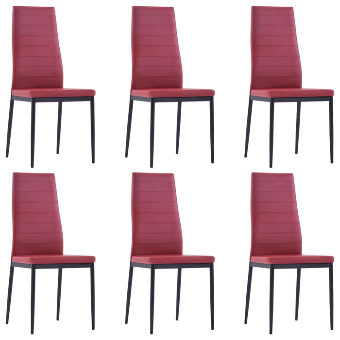 Set mobilier de bucătărie, 7 piese, roșu vin - WALTI WALTI