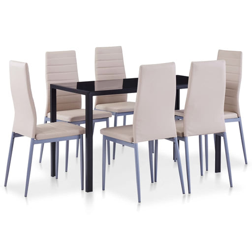 Set mobilier de bucătărie, 7 piese, cappuccino - WALTI WALTI