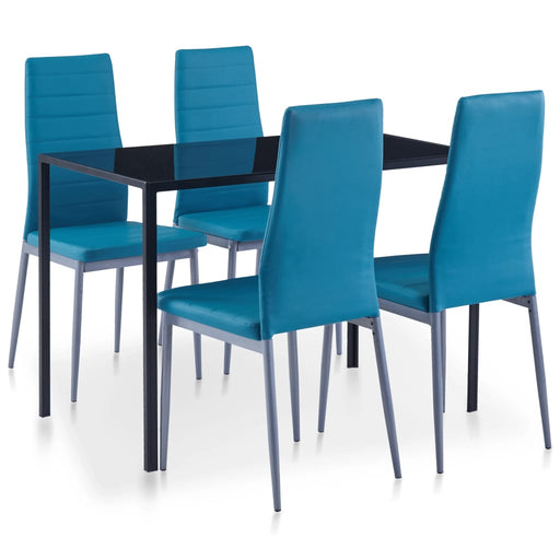 Set mobilier de bucătărie, 5 piese, albastru - WALTI WALTI