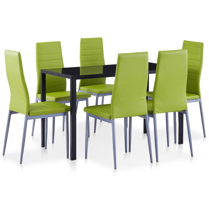 Set mobilier de bucătărie, 7 piese, verde - WALTI WALTI