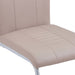 Scaune de bucătărie cantilever 2 buc. cappuccino piele eco - WALTI WALTI
