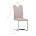 Scaune de bucătărie cantilever 2 buc. cappuccino piele eco - WALTI WALTI