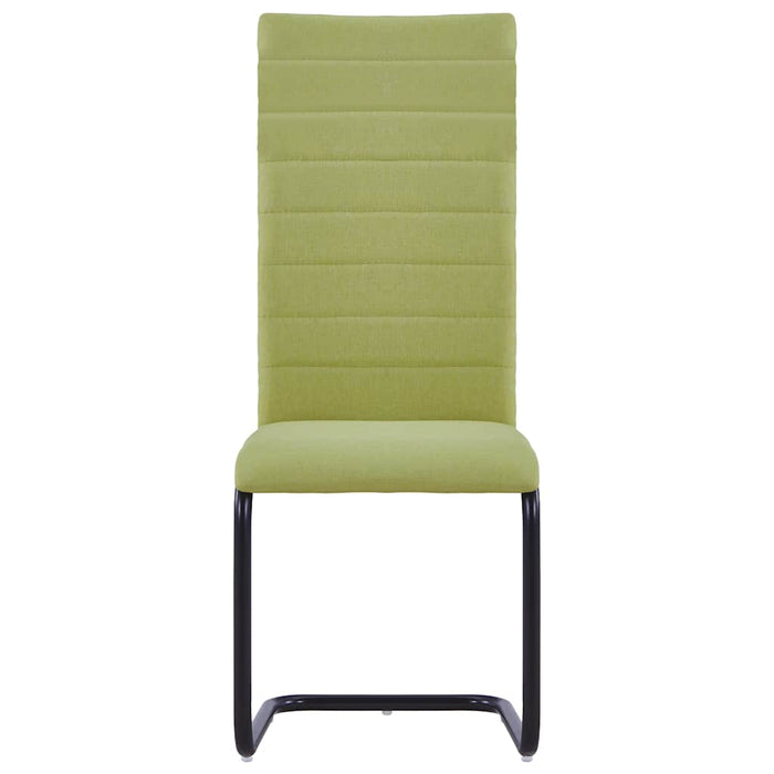 Scaune de bucătărie consolă, 2 buc., verde, material textil WALTI