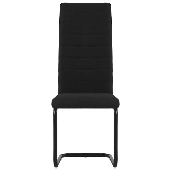 Scaune de bucătărie consolă, 2 buc., negru, textil WALTI