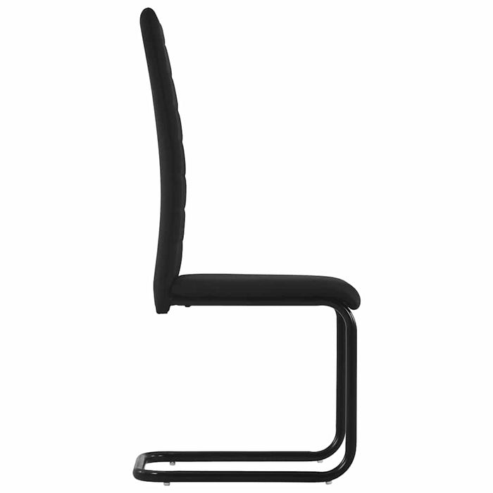 Scaune de bucătărie consolă, 2 buc., negru, textil WALTI