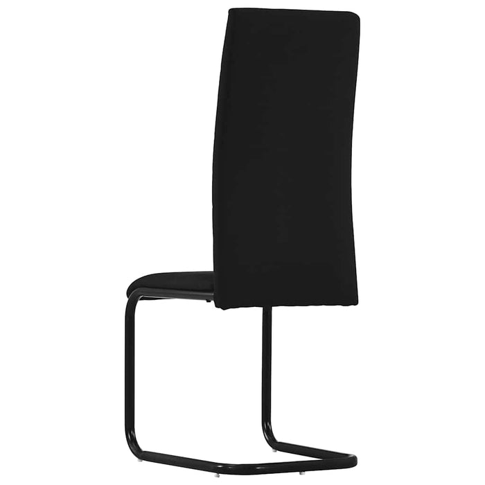 Scaune de bucătărie consolă, 2 buc., negru, textil WALTI