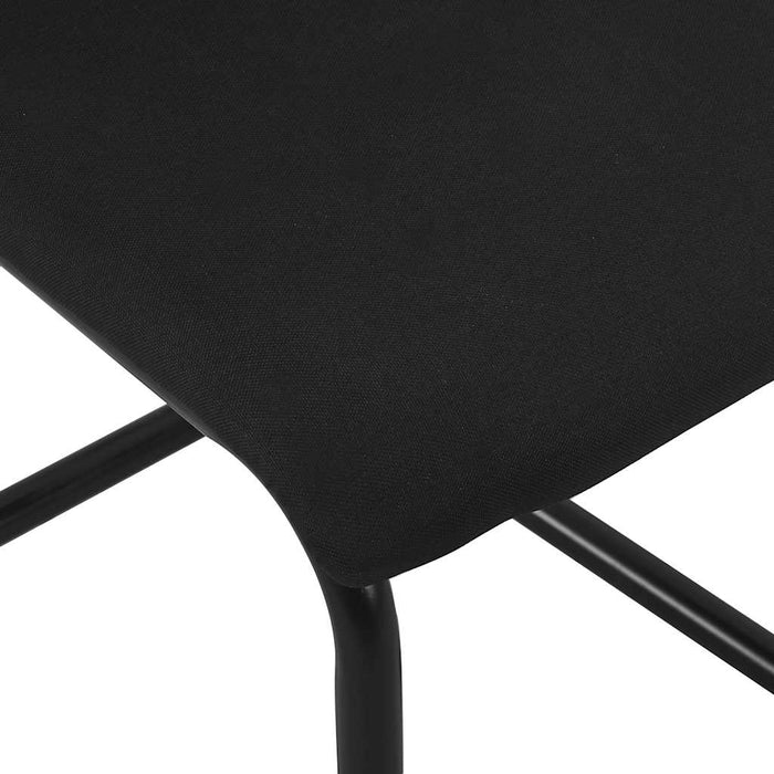 Scaune de bucătărie consolă, 2 buc., negru, textil WALTI