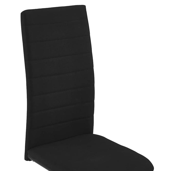 Scaune de bucătărie consolă, 2 buc., negru, textil WALTI