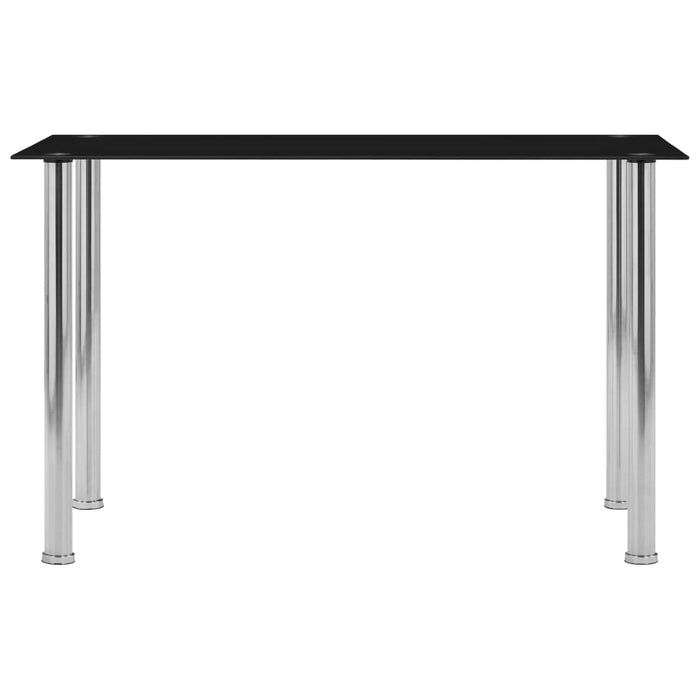Masă de bucătărie, negru, 120 x 60 x 75 cm, sticlă securizată - WALTI WALTI