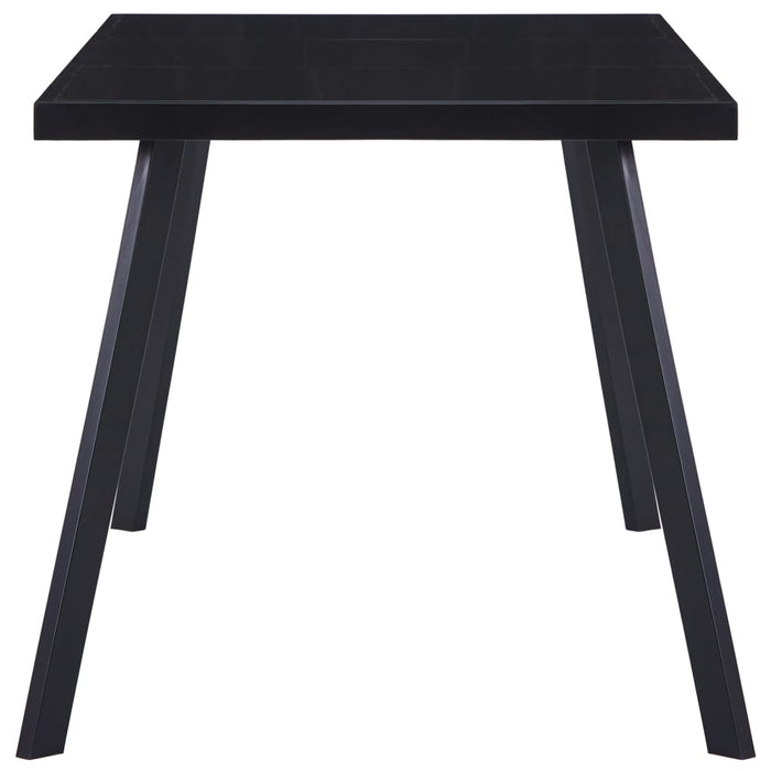 Masă de bucătărie, negru, 180 x 90 x 75 cm, sticlă securizată - WALTI WALTI