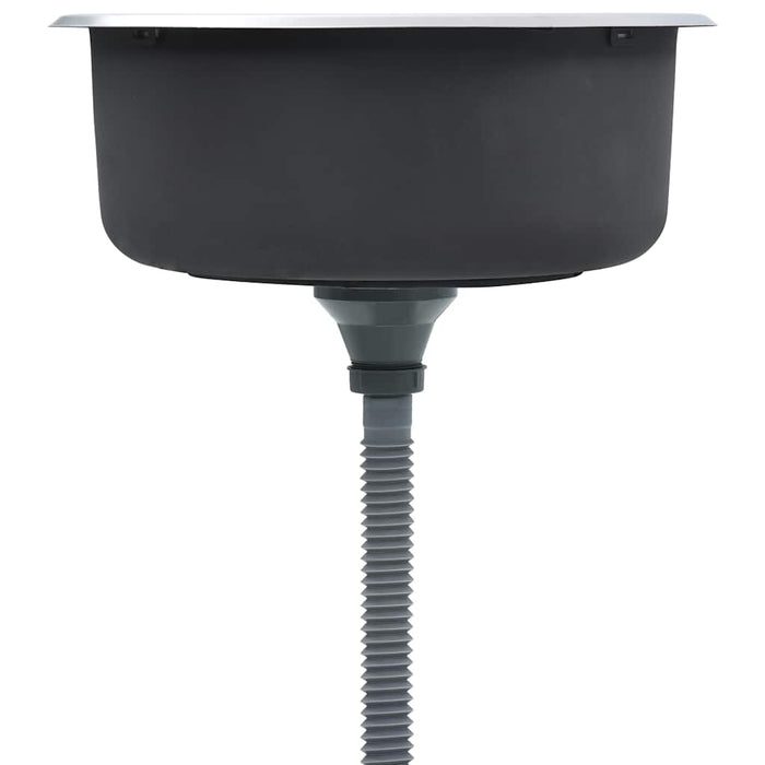 Chiuvetă de bucătărie cu sită și sifon, oțel inoxidabil - WALTI WALTI