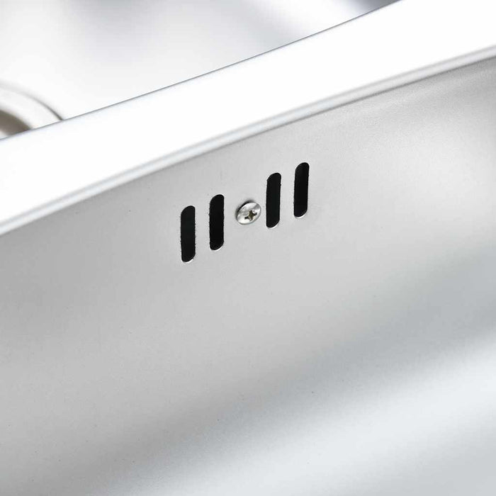 Chiuvetă de bucătărie dublă cu sită și sifon, oțel inoxidabil - WALTI WALTI